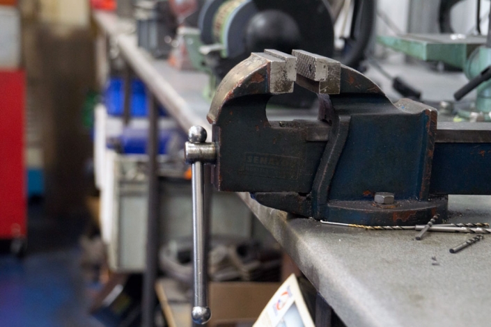 Vice-on-Work-Bench-at-NPTC